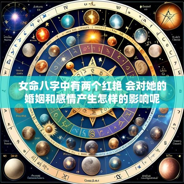 女命八字中有两个红艳 会对她的婚姻和感情产生怎样的影响呢