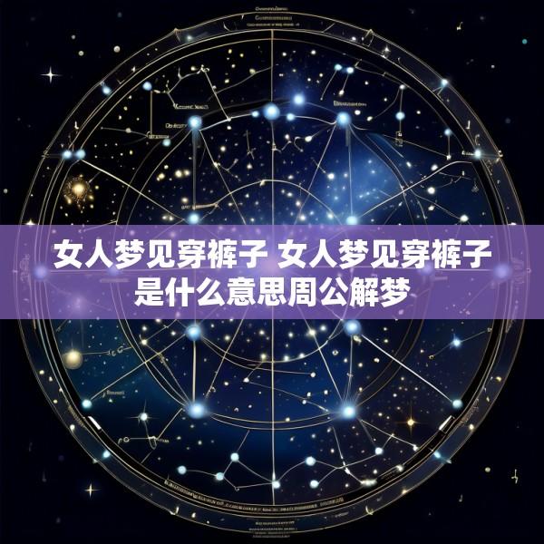 女人梦见穿裤子 女人梦见穿裤子是什么意思周公解梦