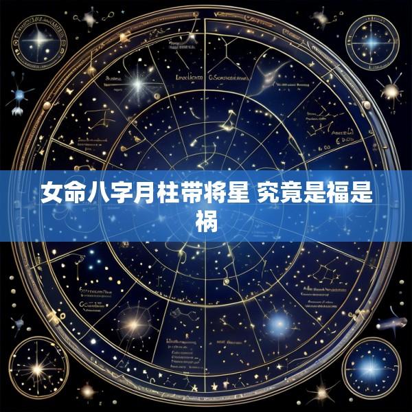 女命八字月柱带将星 究竟是福是祸