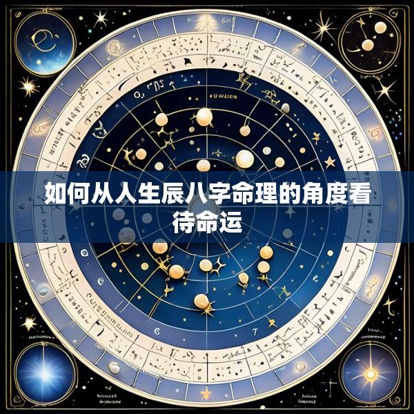 如何从人生辰八字命理的角度看待命运