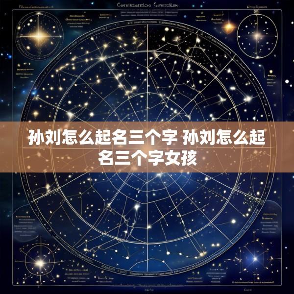 孙刘怎么起名三个字 孙刘怎么起名三个字女孩