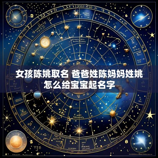 女孩陈姚取名 爸爸姓陈妈妈姓姚怎么给宝宝起名字