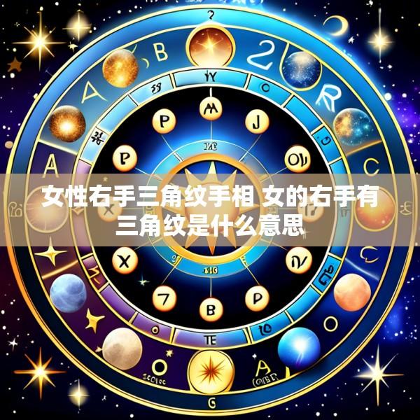 女性右手三角纹手相 女的右手有三角纹是什么意思