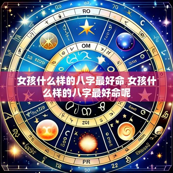 女孩什么样的八字最好命 女孩什么样的八字最好命呢