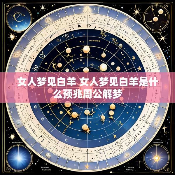 女人梦见白羊 女人梦见白羊是什么预兆周公解梦