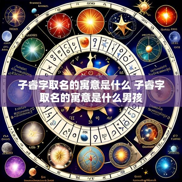 子睿字取名的寓意是什么 子睿字取名的寓意是什么男孩
