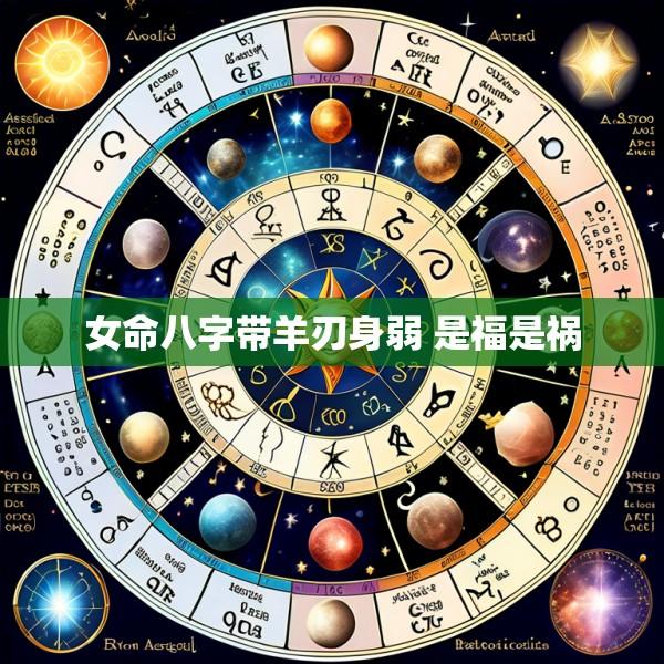 女命八字带羊刃身弱 是福是祸