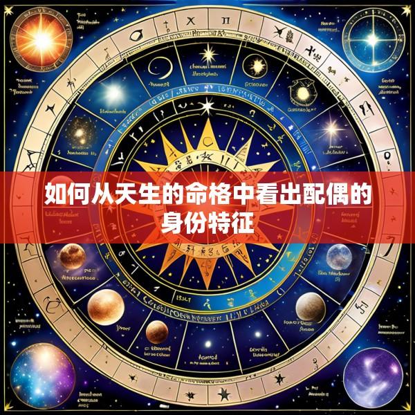如何从天生的命格中看出配偶的身份特征