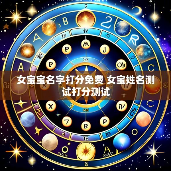 女宝宝名字打分免费 女宝姓名测试打分测试