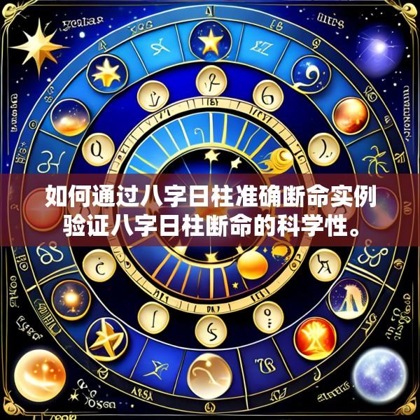如何通过八字日柱准确断命实例验证八字日柱断命的科学性。