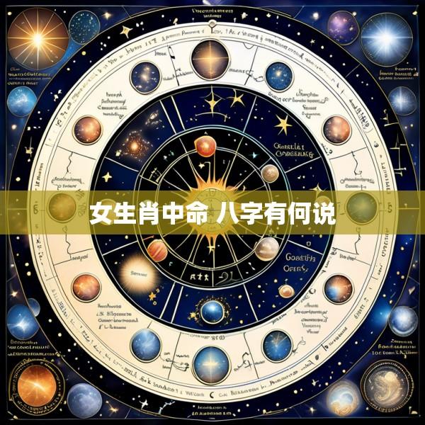 女生肖中命 八字有何说