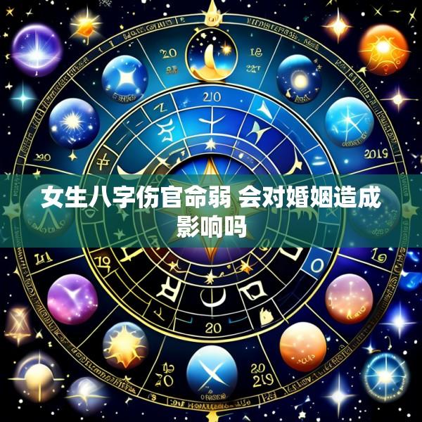 女生八字伤官命弱 会对婚姻造成影响吗