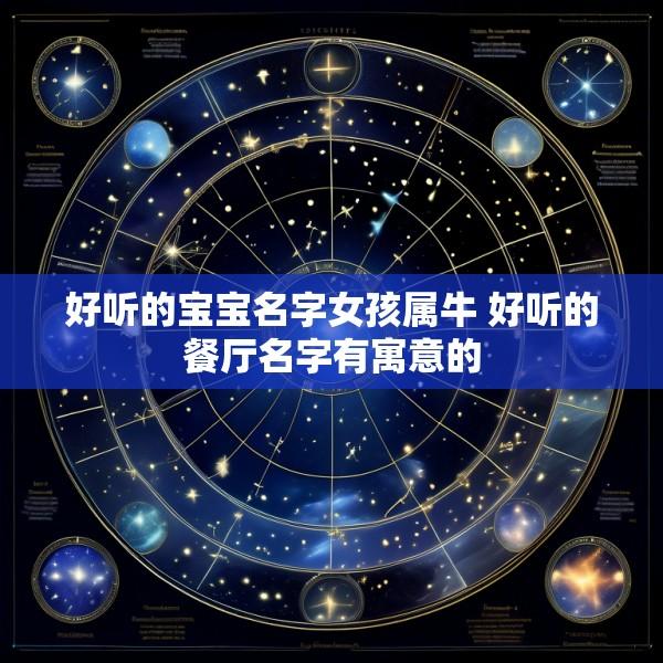好听的宝宝名字女孩属牛 好听的餐厅名字有寓意的