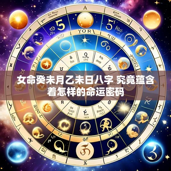 女命癸未月乙未日八字 究竟蕴含着怎样的命运密码