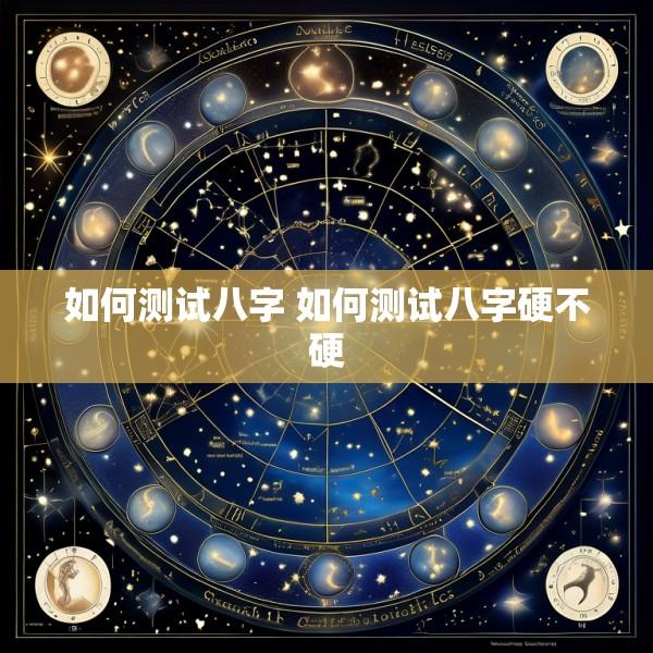 如何测试八字 如何测试八字硬不硬