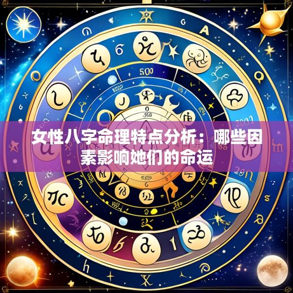 女性八字命理特点分析：哪些因素影响她们的命运