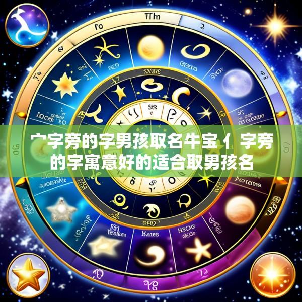 宀字旁的字男孩取名牛宝 亻字旁的字寓意好的适合取男孩名