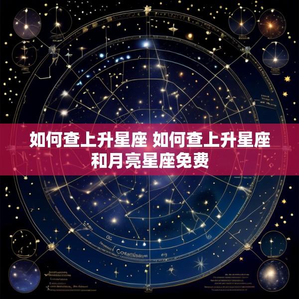 如何查上升星座 如何查上升星座和月亮星座免费