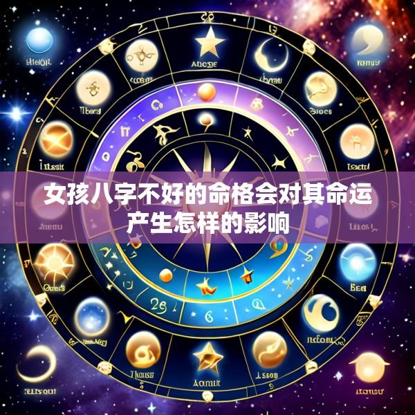 女孩八字不好的命格会对其命运产生怎样的影响