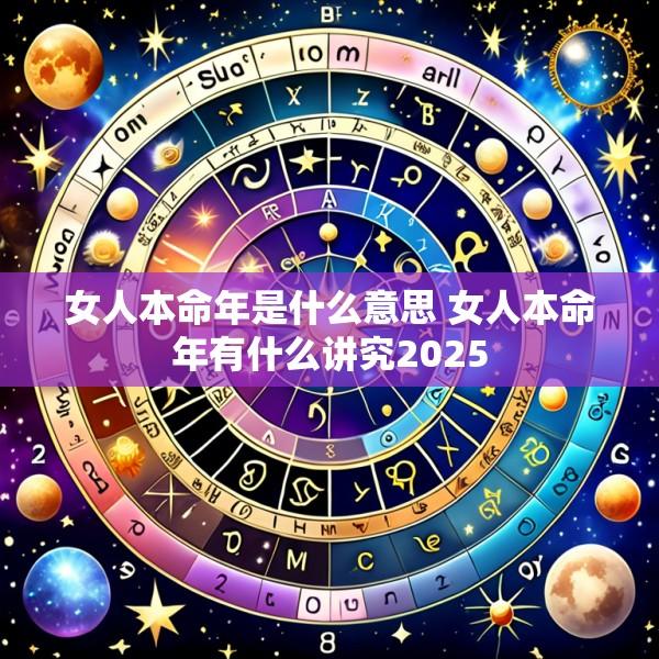 女人本命年是什么意思 女人本命年有什么讲究2025