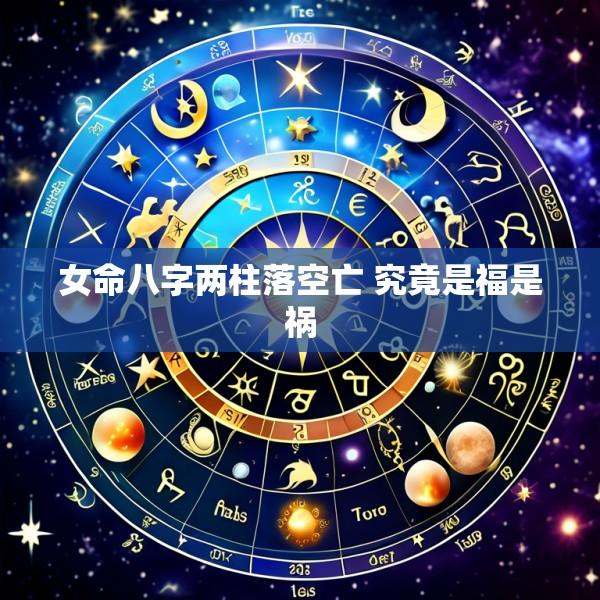 女命八字两柱落空亡 究竟是福是祸