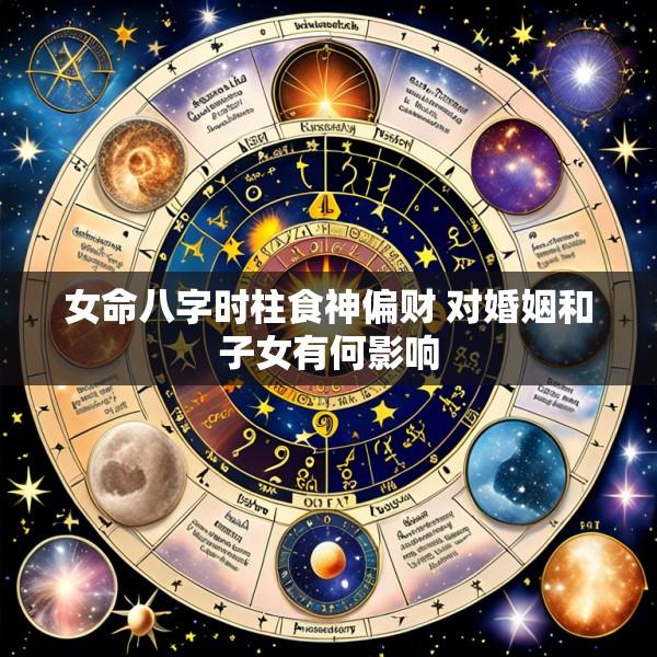 女命八字时柱食神偏财 对婚姻和子女有何影响