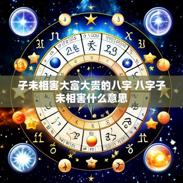 子未相害大富大贵的八字 八字子未相害什么意思