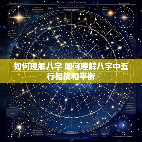如何理解八字 如何理解八字中五行相战和平衡