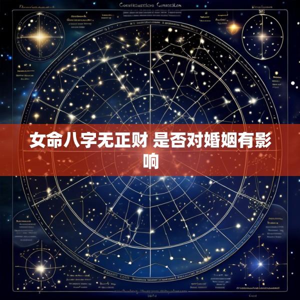 女命八字无正财 是否对婚姻有影响