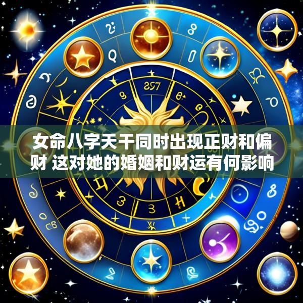 女命八字天干同时出现正财和偏财 这对她的婚姻和财运有何影响