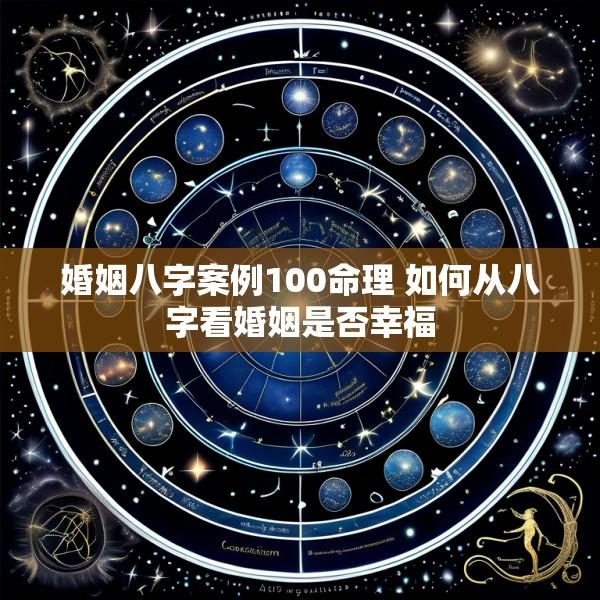 婚姻八字案例100命理 如何从八字看婚姻是否幸福