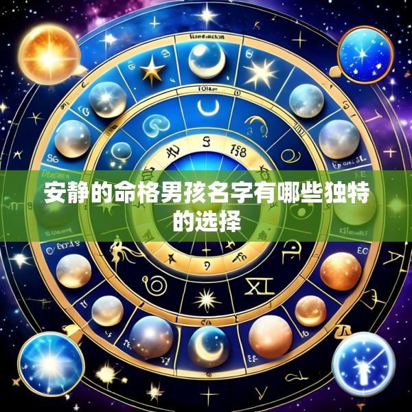 安静的命格男孩名字有哪些独特的选择