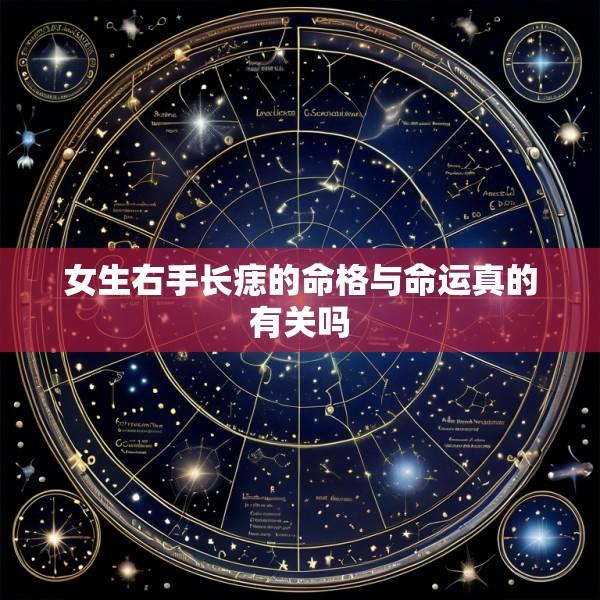 女生右手长痣的命格与命运真的有关吗