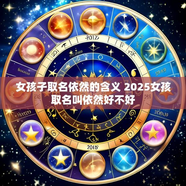 女孩子取名依然的含义 2025女孩取名叫依然好不好