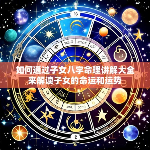 如何通过子女八字命理讲解大全来解读子女的命运和运势