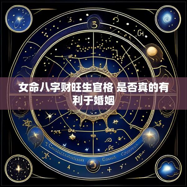 女命八字财旺生官格 是否真的有利于婚姻
