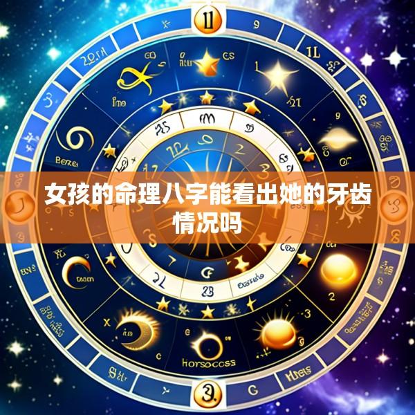 女孩的命理八字能看出她的牙齿情况吗