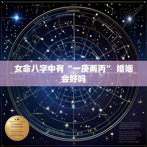 女命八字中有“一庚两丙” 婚姻会好吗