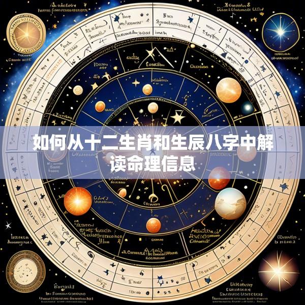 如何从十二生肖和生辰八字中解读命理信息