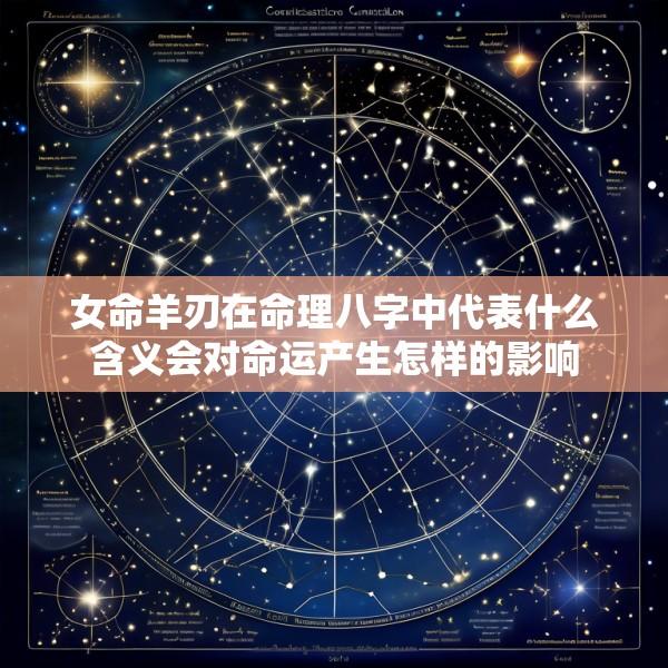 女命羊刃在命理八字中代表什么含义会对命运产生怎样的影响