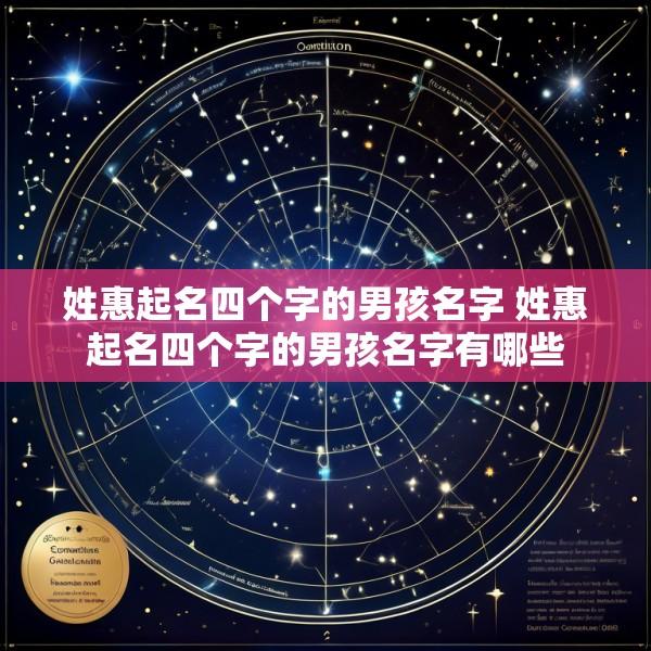 姓惠起名四个字的男孩名字 姓惠起名四个字的男孩名字有哪些