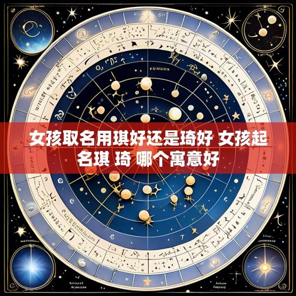 女孩取名用琪好还是琦好 女孩起名琪 琦 哪个寓意好