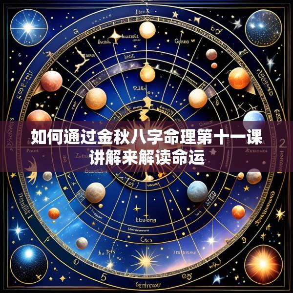 如何通过金秋八字命理第十一课讲解来解读命运