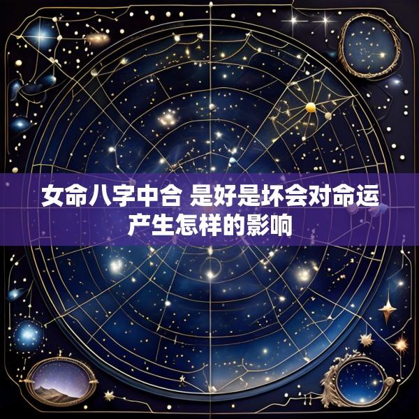 女命八字中合 是好是坏会对命运产生怎样的影响