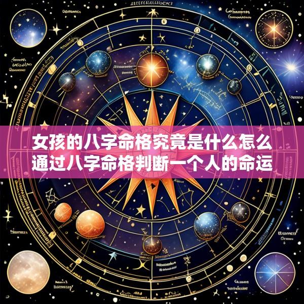女孩的八字命格究竟是什么怎么通过八字命格判断一个人的命运呢