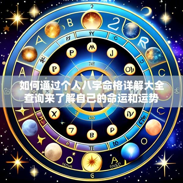 如何通过个人八字命格详解大全查询来了解自己的命运和运势