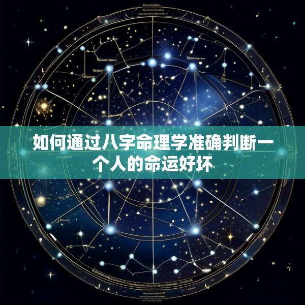如何通过八字命理学准确判断一个人的命运好坏