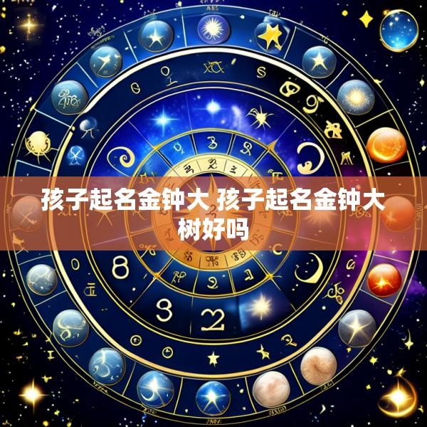 孩子起名金钟大 孩子起名金钟大树好吗