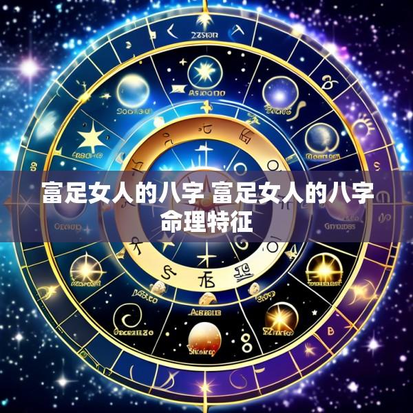 富足女人的八字 富足女人的八字命理特征