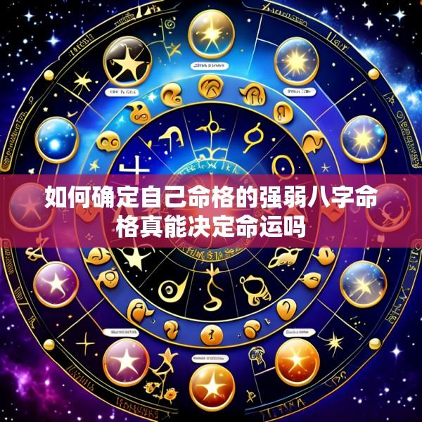 如何确定自己命格的强弱八字命格真能决定命运吗